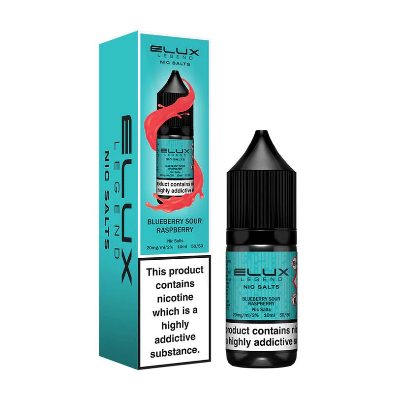 Elux Legend Nic Salts - 10ml E-liquids - Box of 10 - Wolfvapes.co.uk-Blueberry Sour Raspberry