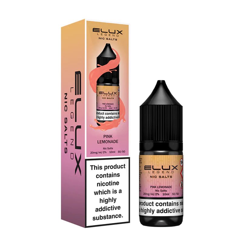 Elux Legend Nic Salts - 10ml E-liquids - Box of 10 - Wolfvapes.co.uk-Pink Lemonade