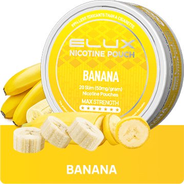 Elux Nicotine Pouches - Pack of 10 - Wolfvapes.co.uk - Banana