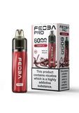 Feoba Pro 6000+ Disposbale Vape Box of 5 - Wolfvapes.co.uk - Cherry Ice