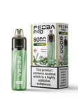 Feoba Pro 6000+ Disposbale Vape Box of 5 - Wolfvapes.co.uk - Lemon Lime