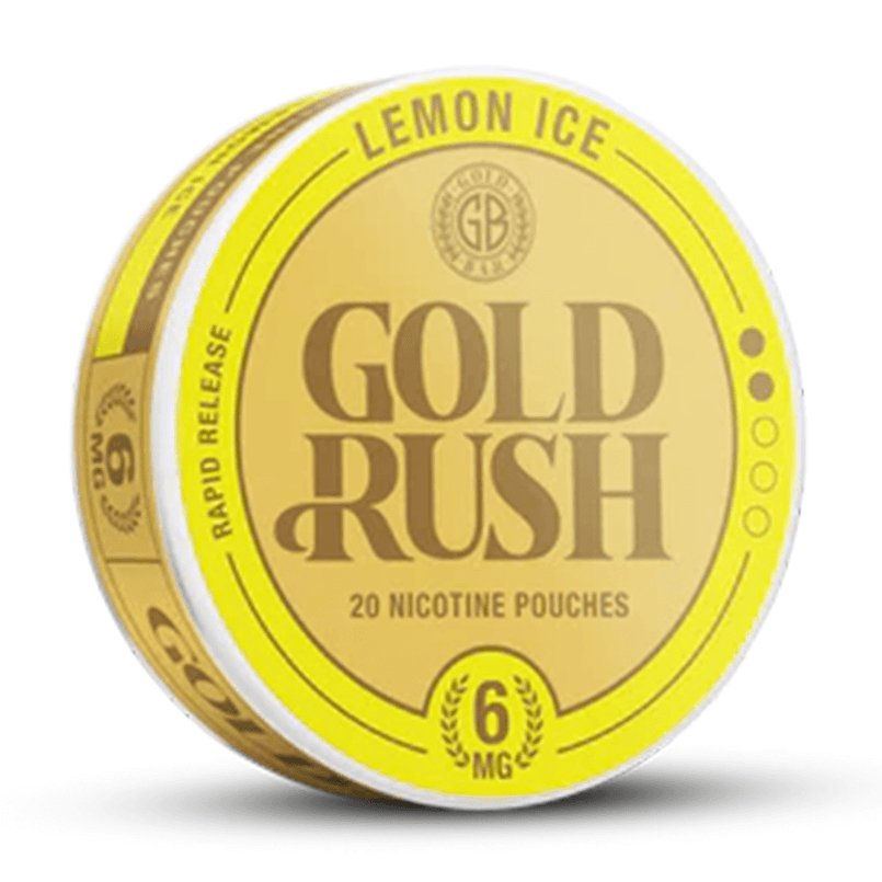 Gold Bar Gold Rush Nicotine Pouches Pack of 10 - Wolfvapes.co.uk-Lemon Ice