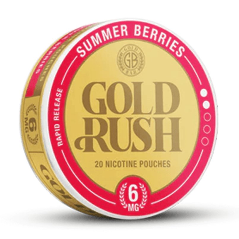 Gold Bar Gold Rush Nicotine Pouches Pack of 10 - Wolfvapes.co.uk-Summer Berries