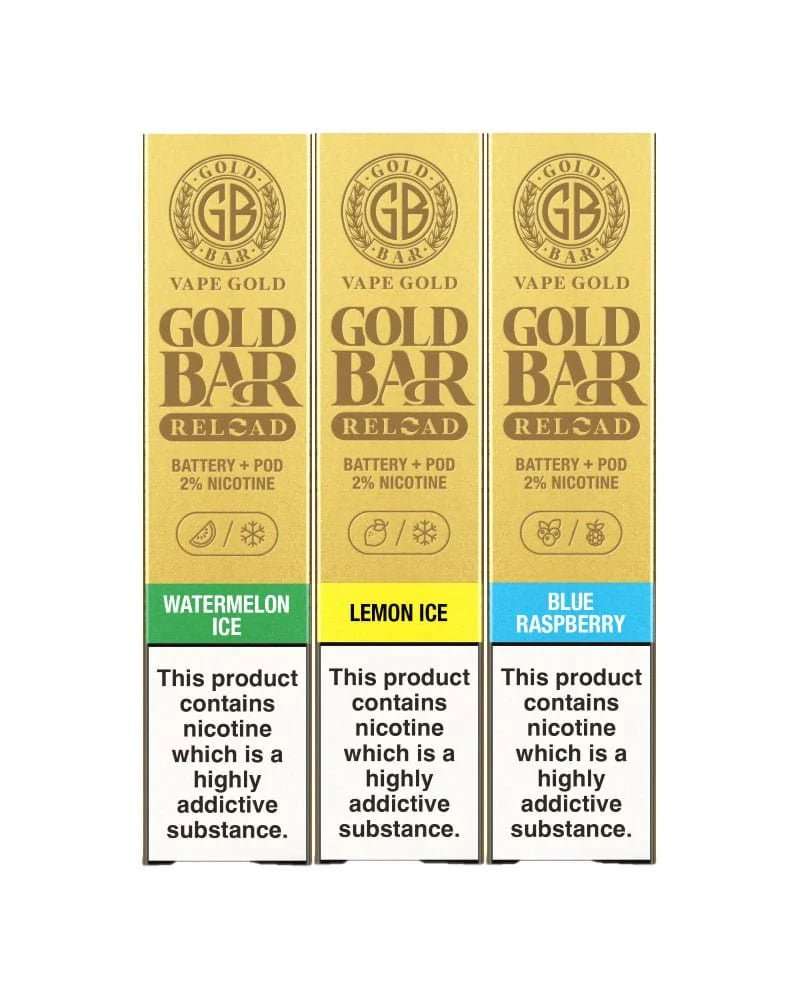 Gold Bar Reload 600 Puffs Prefilled Pod Vape Kit - Wolfvapes.co.uk - 24K Mango