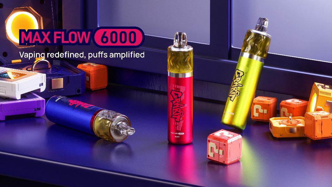 buy Grabit Maxflow 6000 Disposable Vape Box of 10 at Wolfvapes.co.uk