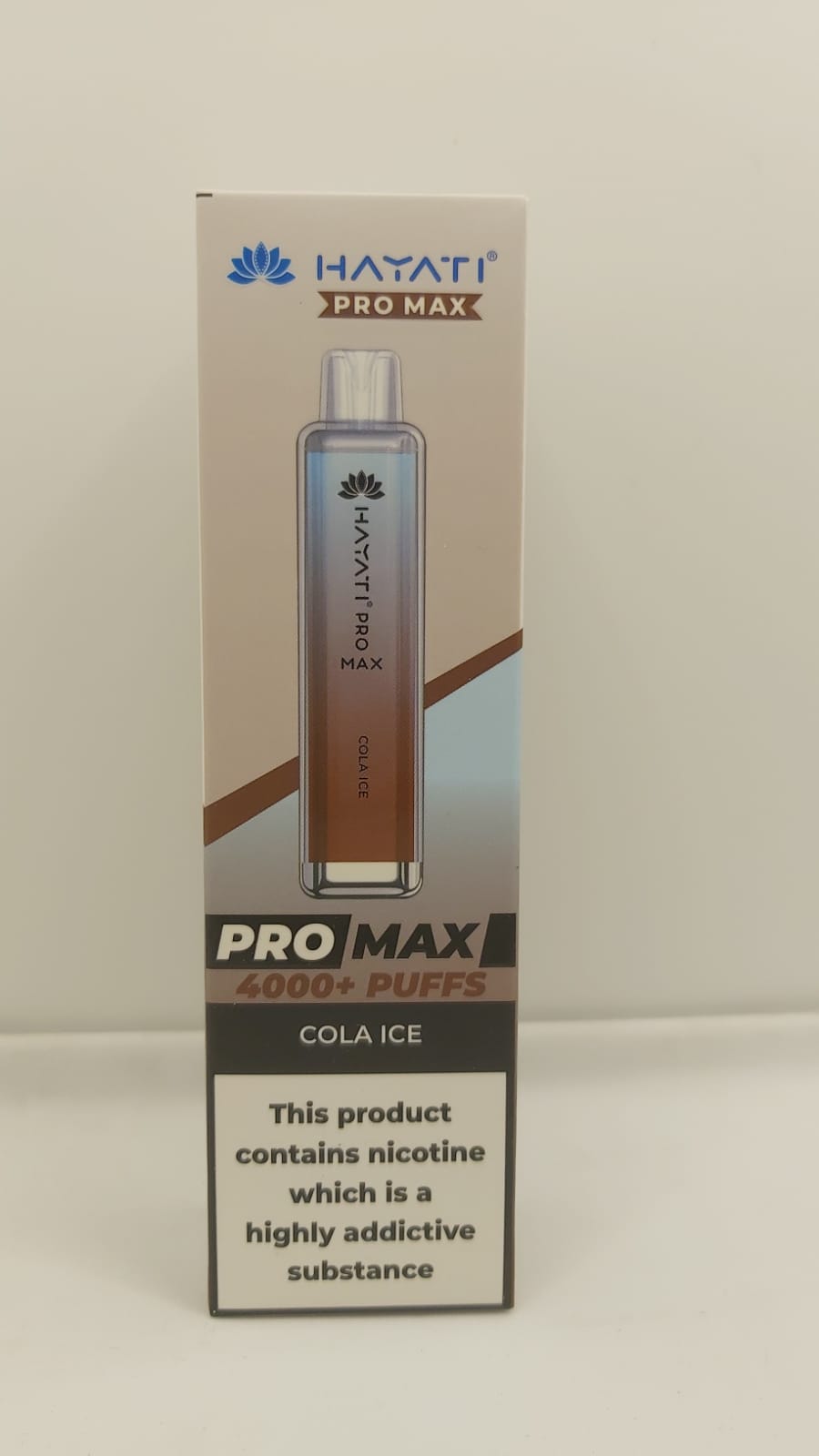 Hayati Crystal Pro Max 4000 Disposable Vape Pod Puff Bar - Box of 10 - Wolfvapes.co.uk - Cola Ice