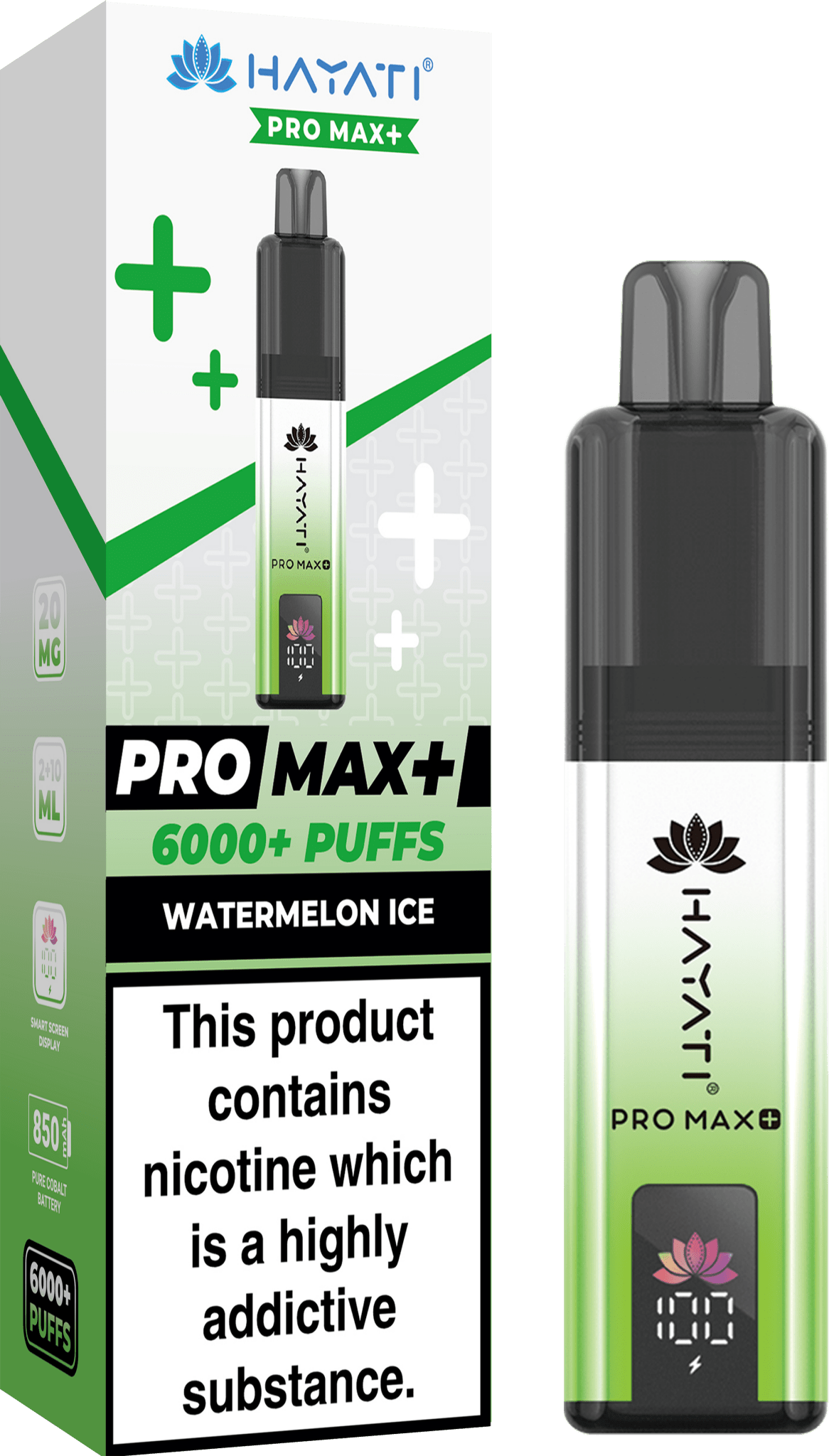 buy Hayati Crystal Pro Max+ 6000 Vape Kit Box of 10 at Wolfvapes.co.uk