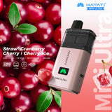 Hayati Mini Ultra 1500 Disposable Vape Box of 5 - Wolfvapes.co.uk - Straw' Cranberry Cherry / Cherry Ice