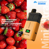 Hayati Mini Ultra 1500 Disposable Vape - Wolfvapes.co.uk - Blackcurrant Lemonade / Straw Lemonade