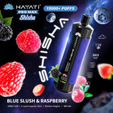 Hayati Pro Max Shisha 15000 Disposable Vape Box of 5 - Wolfvapes.co.uk - Blue Slush & Raspberry