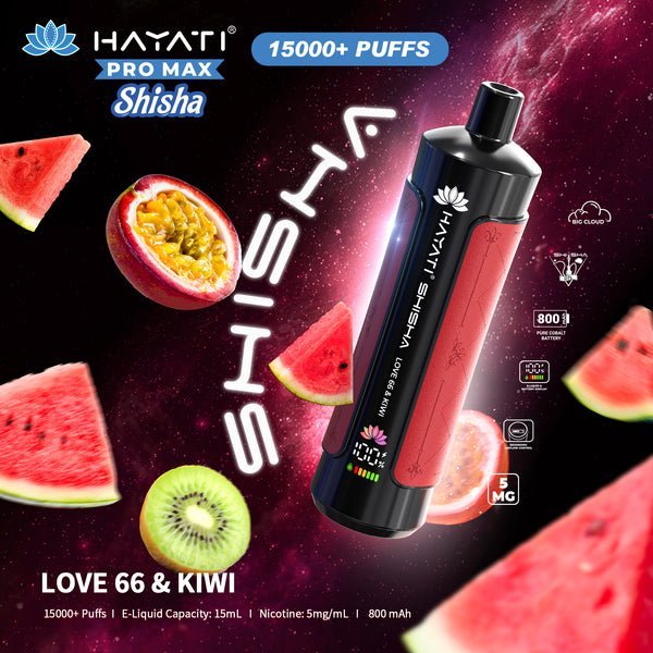 Hayati Pro Max Shisha 15000 Disposable Vape Box of 5 - Wolfvapes.co.uk - Lady Killer