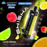 Hayati Pro Max Shisha 15000 Disposable Vape Box of 5 - Wolfvapes.co.uk - Lucid Dream