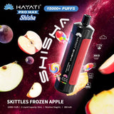 Hayati Pro Max Shisha 15000 Disposable Vape Box of 5 - Wolfvapes.co.uk - Skittles Frozen Apple