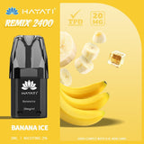 Hayati Remix 2400 Puffs Replacement Pods - Wolfvapes.co.uk-Banana Ice