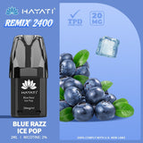 Hayati Remix 2400 Puffs Replacement Pods - Wolfvapes.co.uk-Blue Razz Ice Pop