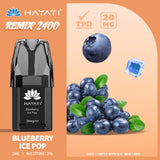 Hayati Remix 2400 Puffs Replacement Pods - Wolfvapes.co.uk-Blueberry Ice Pop