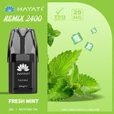 Hayati Remix 2400 Puffs Replacement Pods - Wolfvapes.co.uk-Fresh Mint