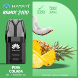 Hayati Remix 2400 Puffs Replacement Pods - Wolfvapes.co.uk-Pine Colada