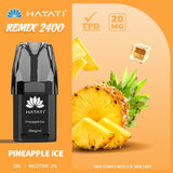 Hayati Remix 2400 Puffs Replacement Pods - Wolfvapes.co.uk-Pineapple Ice