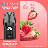 Hayati Remix 2400 Puffs Replacement Pods - Wolfvapes.co.uk-Strawberry Hubba Bubba