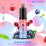 Hayati Twist 5000 Puffs Disposable Vape Pod Kit - Wolfvapes.co.uk - Blue Razz Cherry *New*