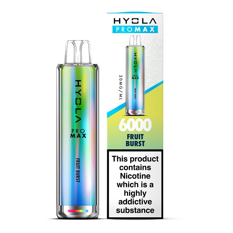 Hyola Pro Max 6000 Disposable Vape Box of 10 - Wolfvapes.co.uk - Fruit Burst