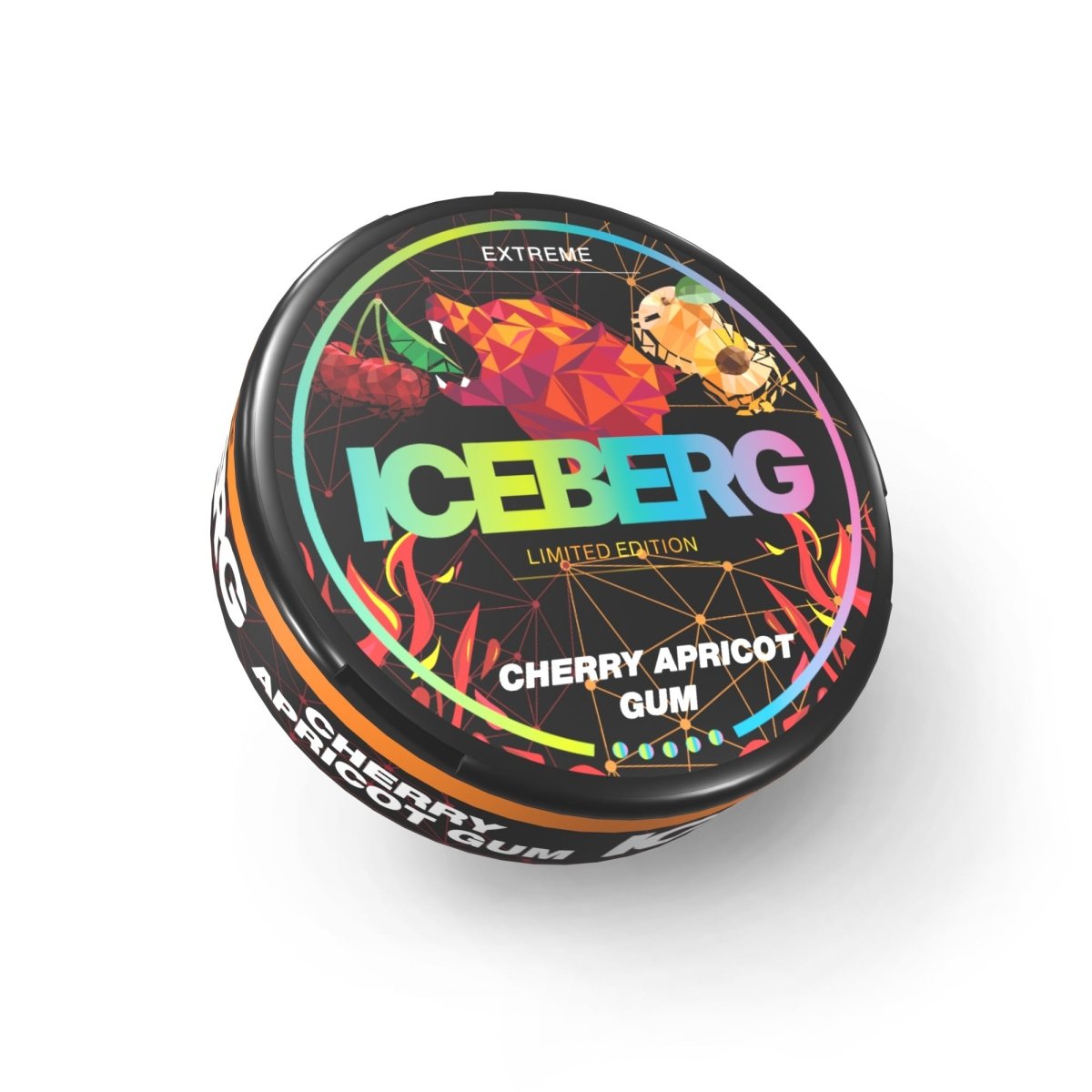 Iceberg Snus 16gr 150mg Pouches - Wolfvapes.co.uk - Cherry Apricot Gum