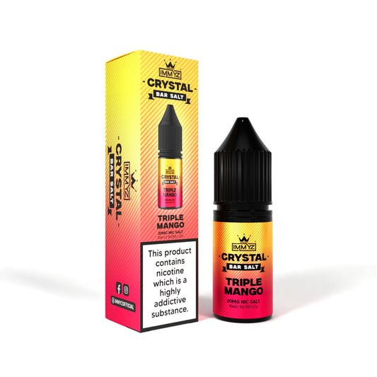 IMMYZ Crystal Bar Nic Salt 10ml E-liquid Pack of 10 - Wolfvapes.co.uk-Triple Mango