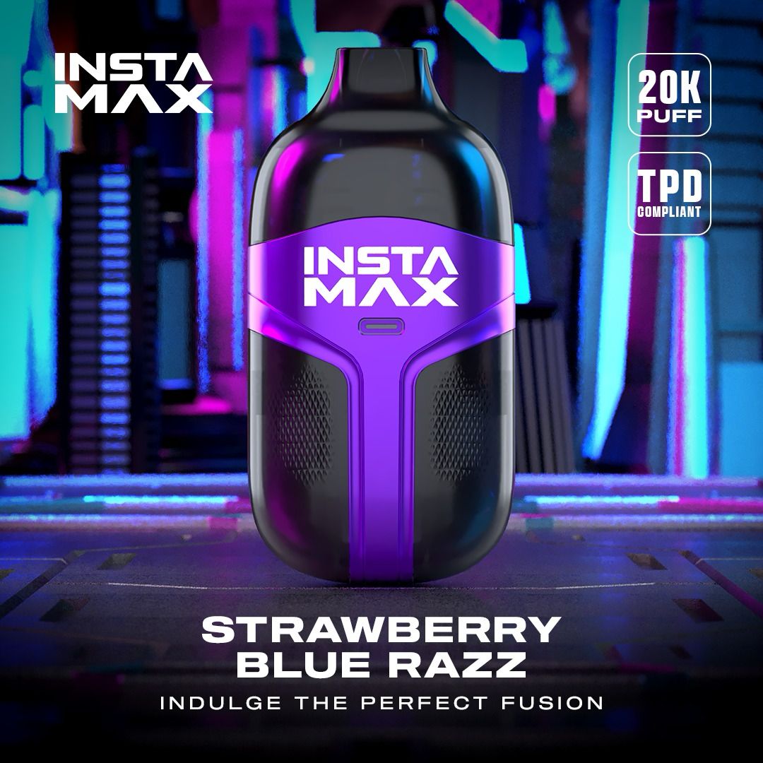 Instaflow 20k Disposable Vape - Wolfvapes.co.uk - Strawberry Blue Razz