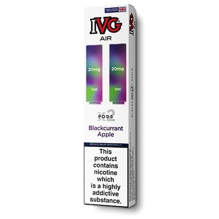 IVG Air Replacement Pods Pack of 10 - Wolfvapes.co.uk - Blackcurrant Apple