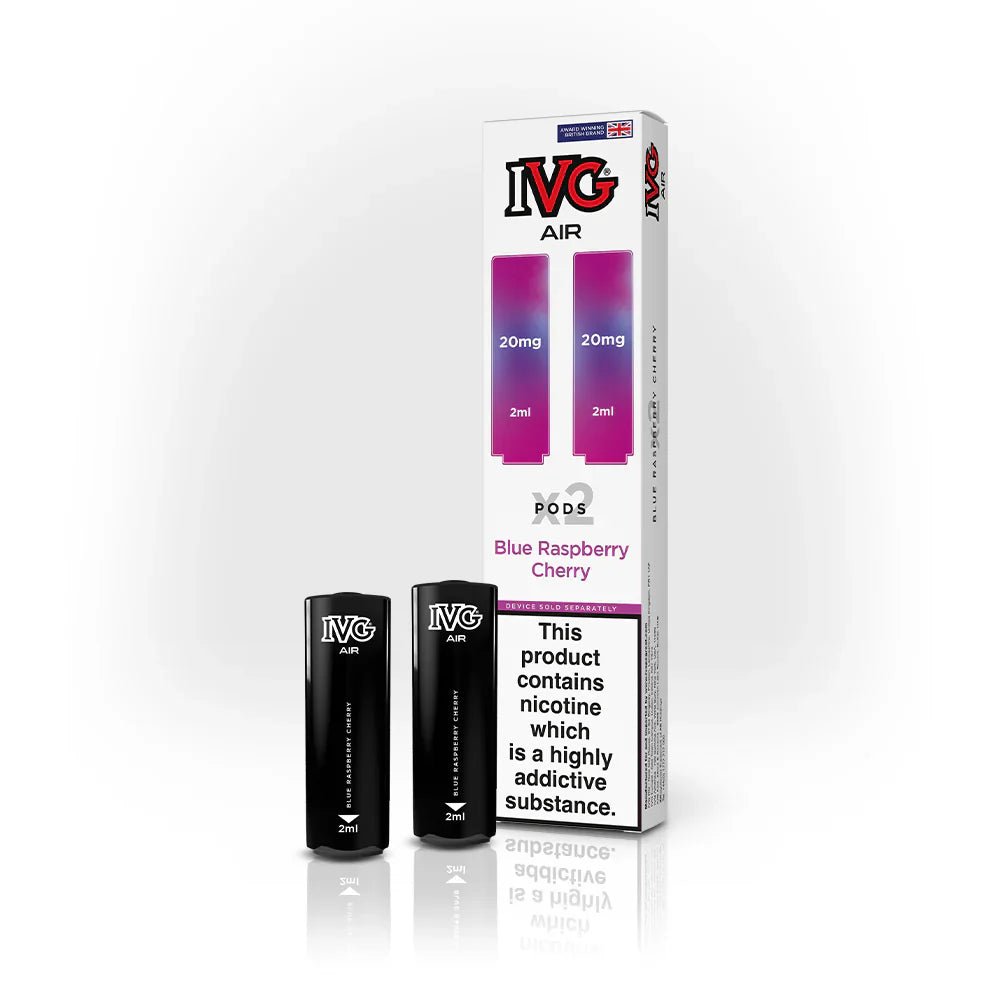 IVG Air Replacement Pods Pack of 10 - Wolfvapes.co.uk - Blue Raspberry Cherry