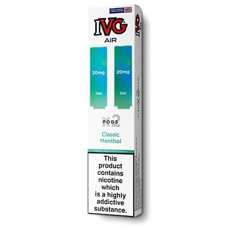 IVG Air Replacement Pods Pack of 10 - Wolfvapes.co.uk - Classic Menthol