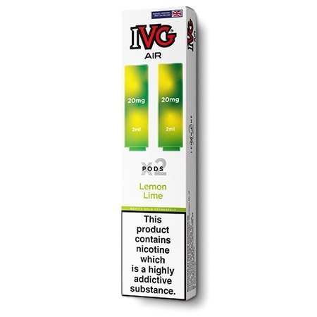 IVG Air Replacement Pods Pack of 10 - Wolfvapes.co.uk - Lemon Lime