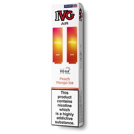 IVG Air Replacement Pods Pack of 10 - Wolfvapes.co.uk - Peach Mango Ice