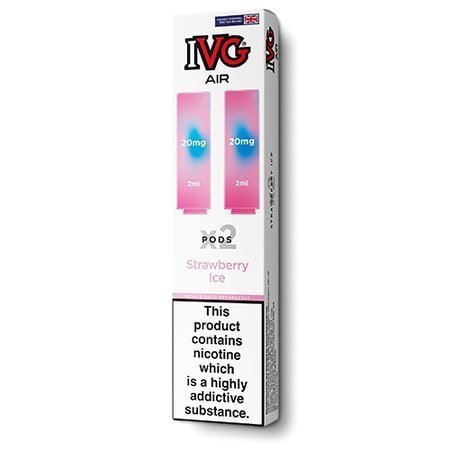 IVG Air Replacement Pods Pack of 10 - Wolfvapes.co.uk - Strawberry Ice