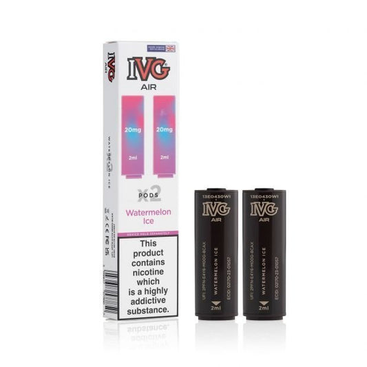 IVG Air Replacement Pods Pack of 10 - Wolfvapes.co.uk - Watermelon Ice