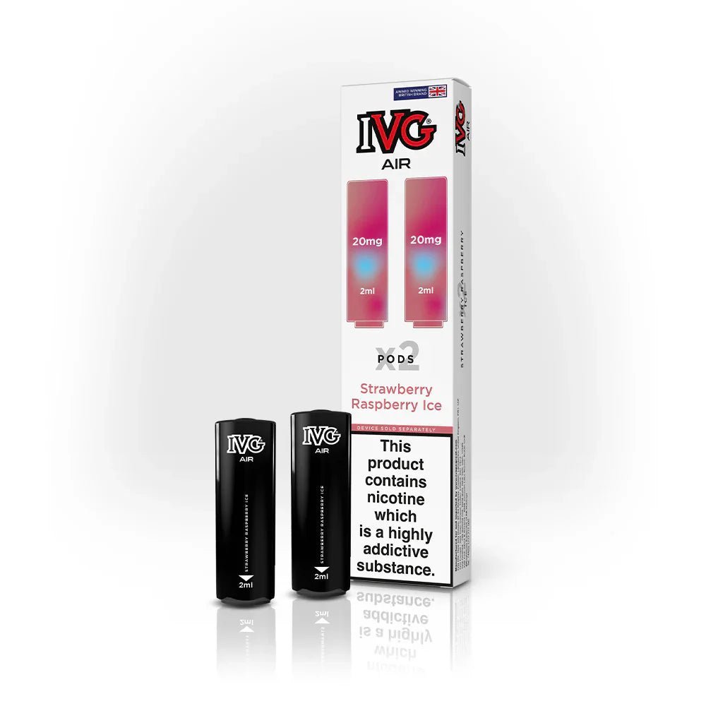 IVG Air Replacement Pods - Wolfvapes.co.uk - Strawberry Raspberry Ice