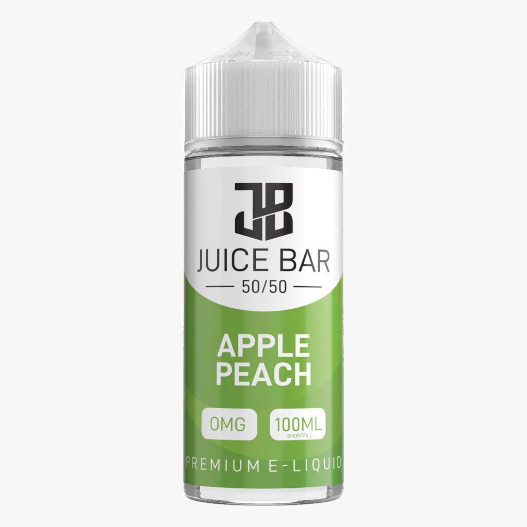 Juice Bar 100ml E liquid Shortfill - Wolfvapes.co.uk - Apple Peach