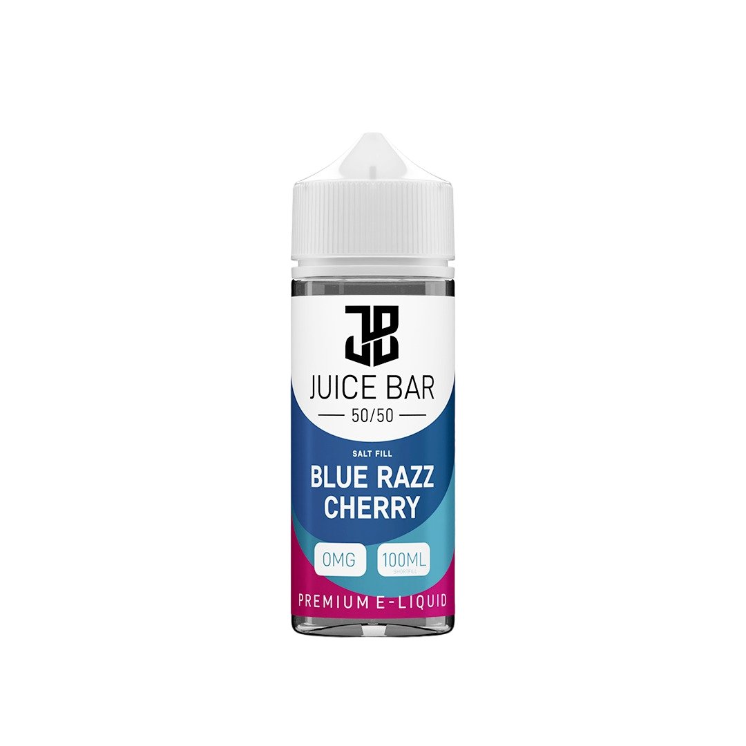 Juice Bar 100ml E liquid Shortfill - Wolfvapes.co.uk - Blue Razz Cherry