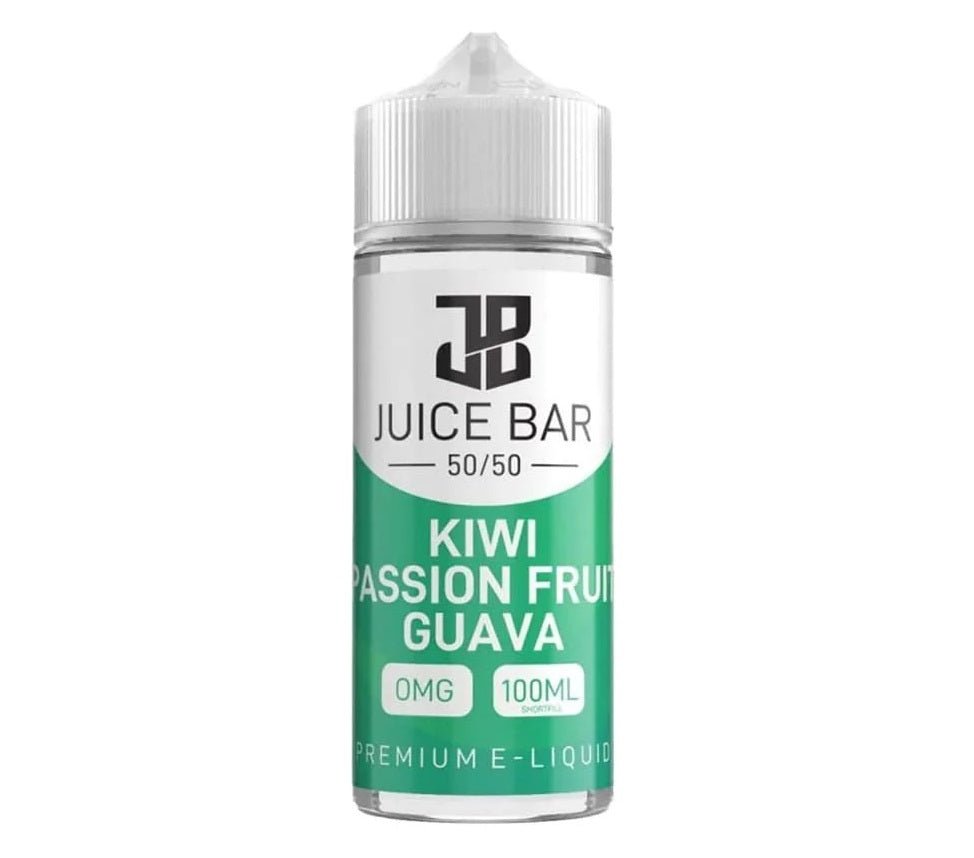 Juice Bar 100ml E liquid Shortfill - Wolfvapes.co.uk - Kiwi Passionfruit Guava