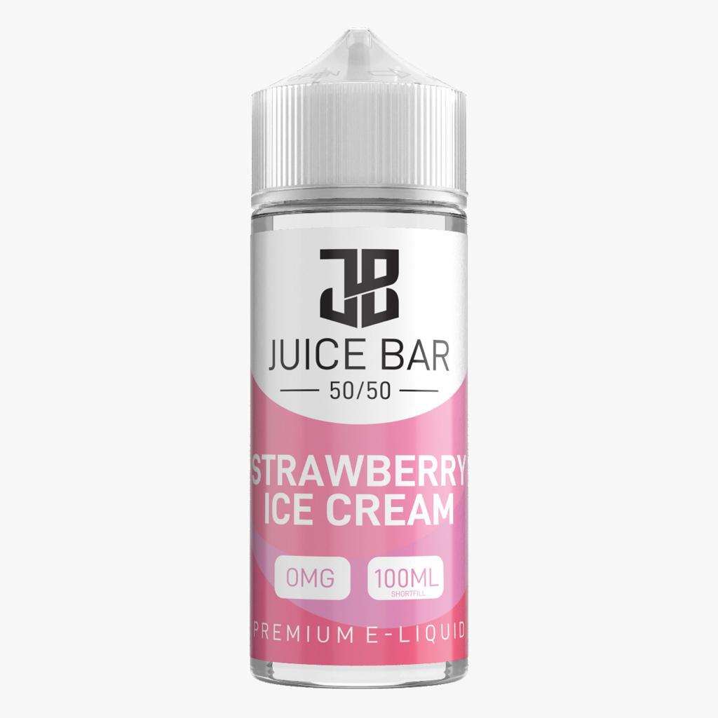 Juice Bar 100ml E liquid Shortfill - Wolfvapes.co.uk - Strawberry Ice Cream