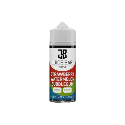 Juice Bar 100ml E liquid Shortfill - Wolfvapes.co.uk - Strawberry Watermelon Bubblegum