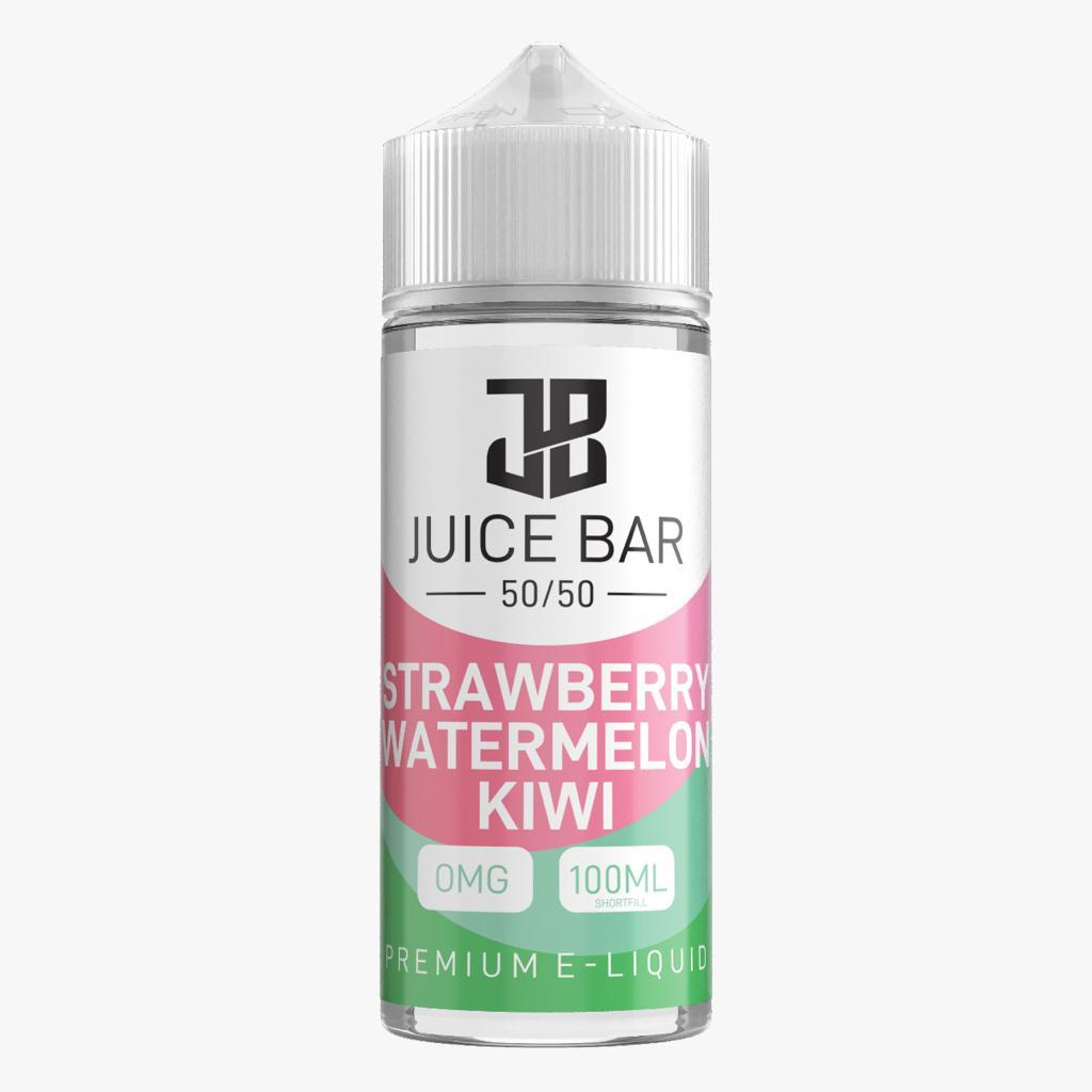 Juice Bar 100ml E liquid Shortfill - Wolfvapes.co.uk - Strawberry Watermelon Kiwi