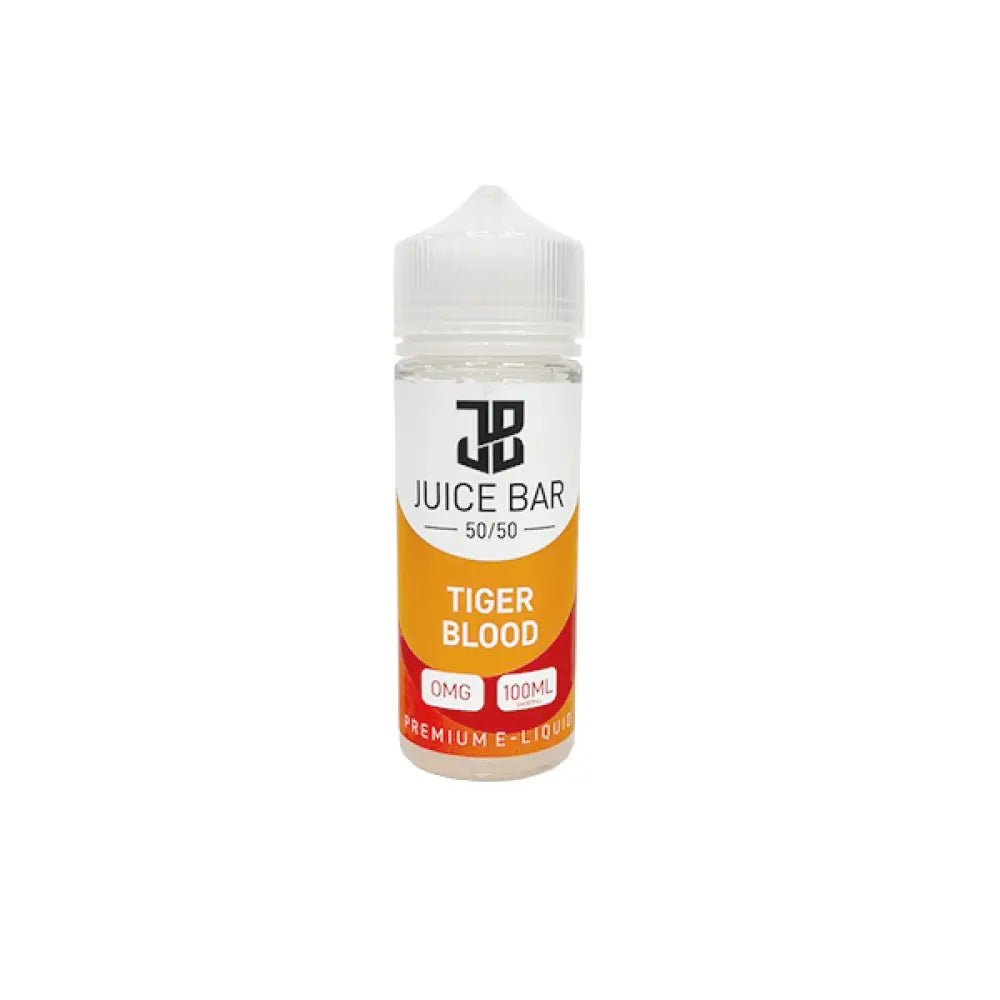 Juice Bar 100ml E liquid Shortfill - Wolfvapes.co.uk - Tiger Blood