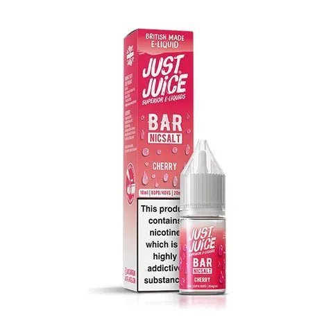 Just Juice Bar Nic Salt 10ml E-Liquid Box of 10 - Wolfvapes.co.uk-Cherry