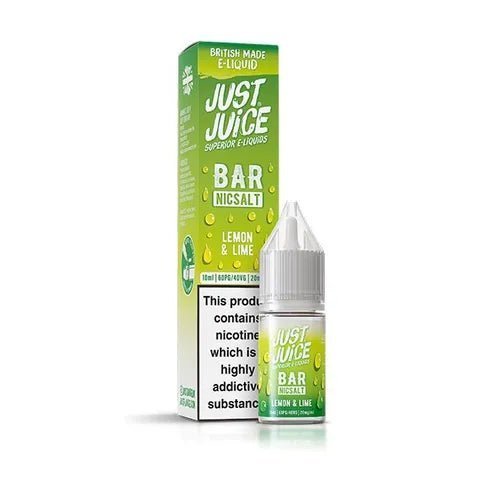 Just Juice Bar Nic Salt 10ml E-Liquid Box of 10 - Wolfvapes.co.uk-Lemon & Lime