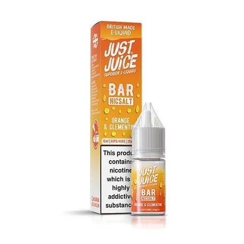 Just Juice Bar Nic Salt 10ml E-Liquid Box of 10 - Wolfvapes.co.uk-Orange Clementine