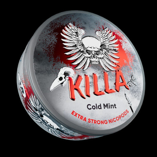 Killa Nicopods - Cold Mint - 12.8mg - Box of 10 - Wolfvapes.co.uk-