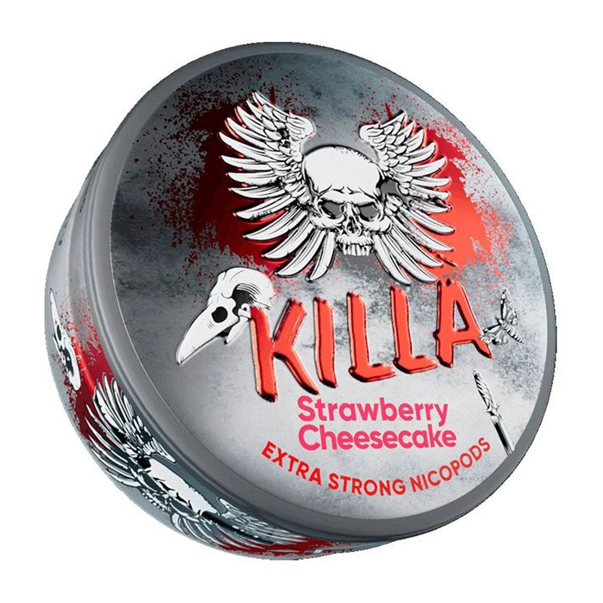 Killa Nicopods - Strawberry Cheesecake - 12.8mg - Box of 10 - Wolfvapes.co.uk - 
