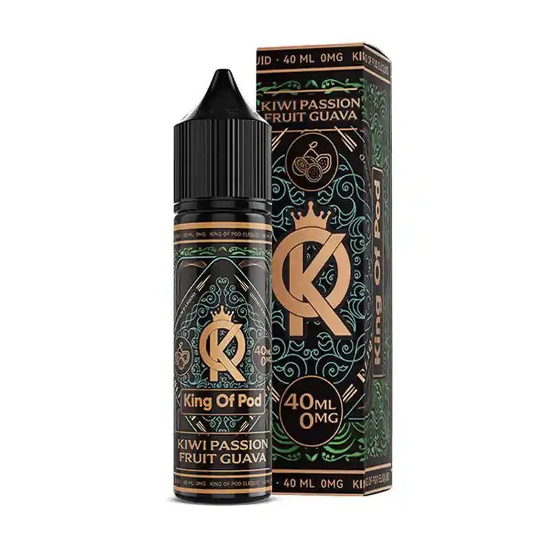 King of Pod 40ml Shortfill E-Liquid - Wolfvapes.co.uk-Kiwi Passion Fruit Guava